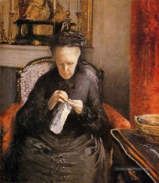 Gustave Caillebotte œuvres - Portait de Madame Martial Caillebote les artistes mère Gustave Caillebotte